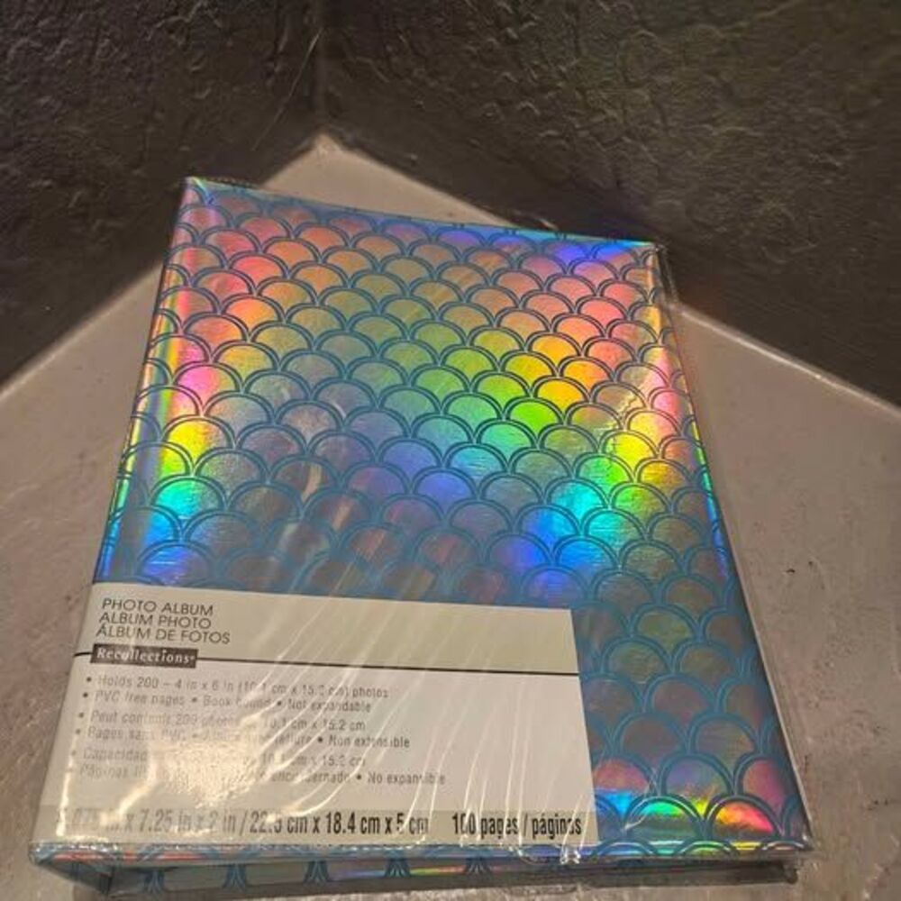 Recollections Holographic Mermaid Scale Photo Album